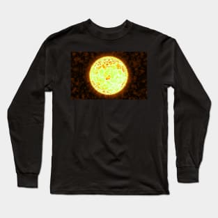 Exploding Sun - Orange Long Sleeve T-Shirt